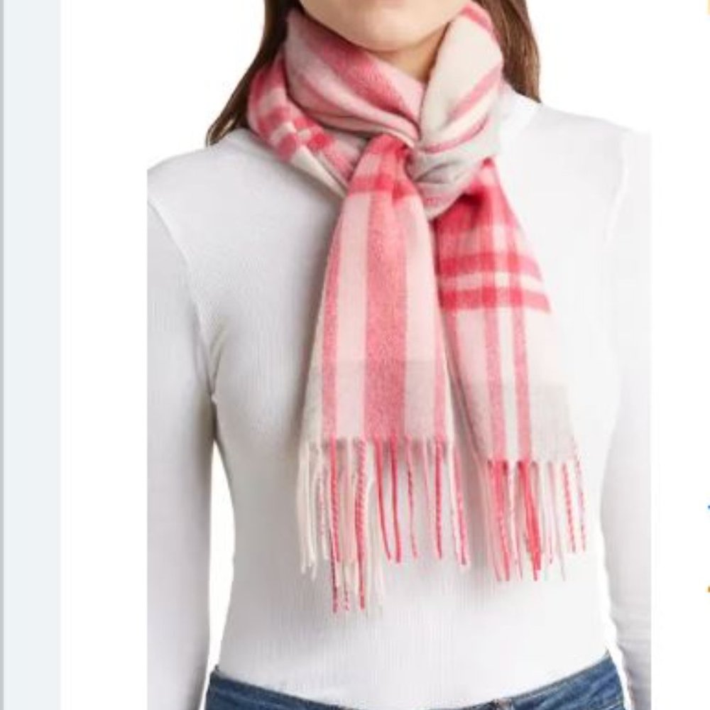 NWT PHENIX Plaid Cashmere Scarf
